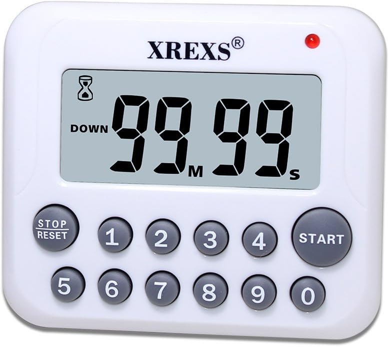 Digital Timer Countdown - Magnetic Digital Kitchen Timer, Countdown/Up, Loud