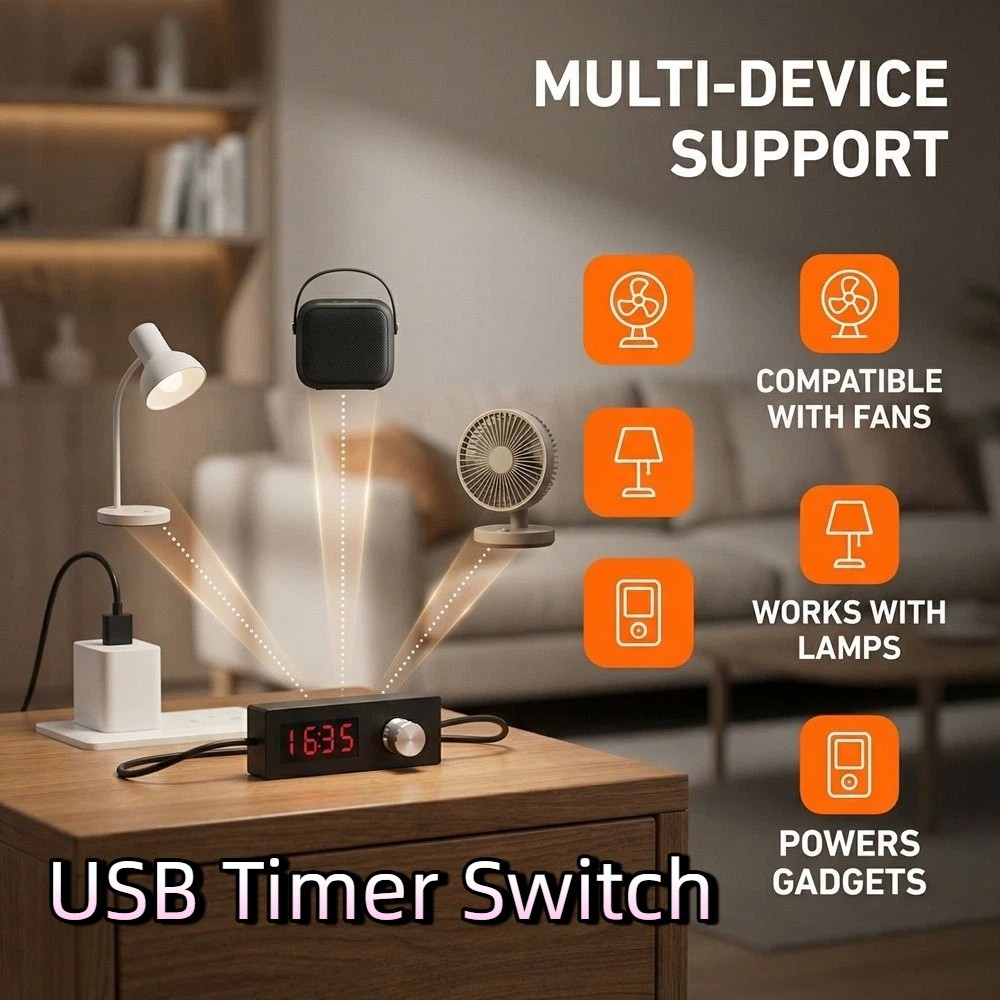 Digital Timer Countdown - Digital Display Fish Tank USB Timer