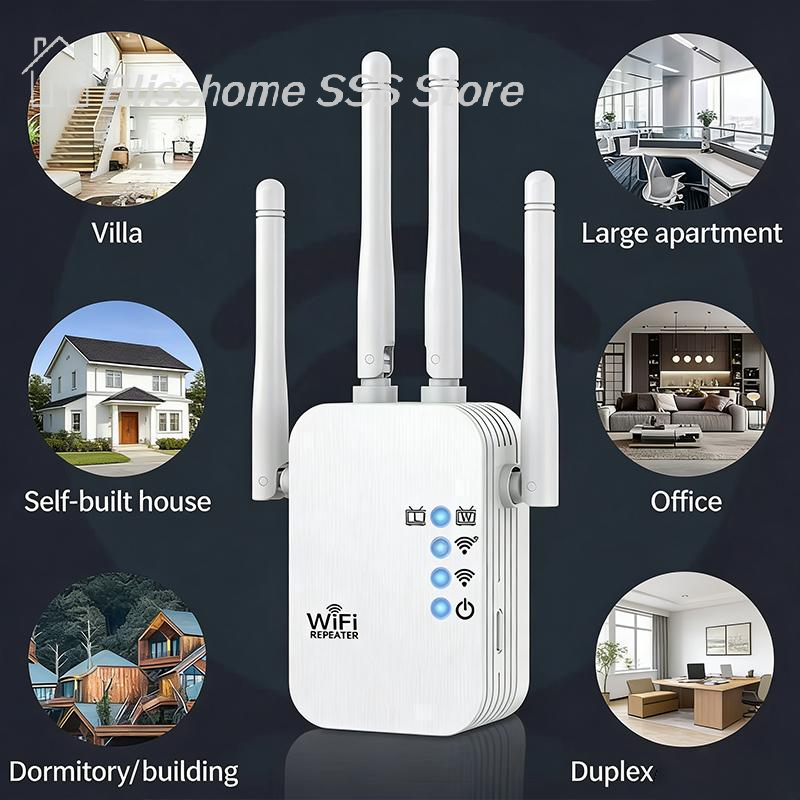 Wifi Range Extender - 【S】WALRAM 300Mbps Wireless WiFi Repeater 2.4G