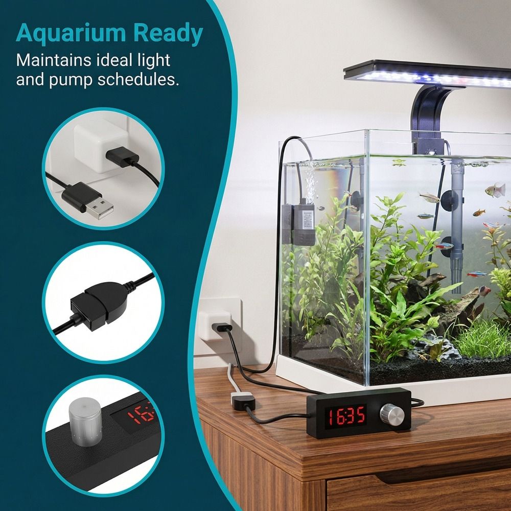 Digital Display Fish Tank USB  - Digital Timer Countdown review and price