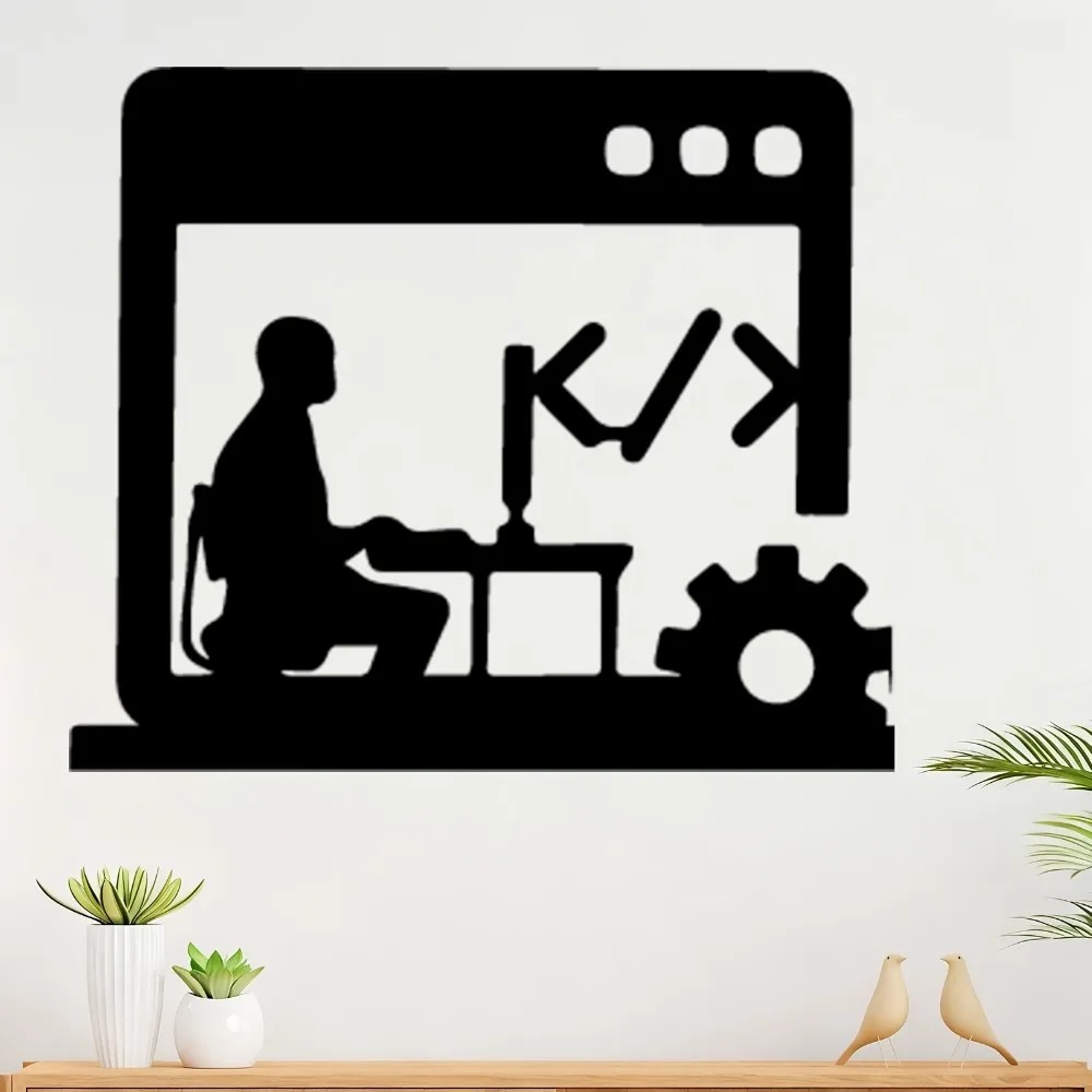 Metal Wall Art Decor Silhouett - Office Tech Decor review and price