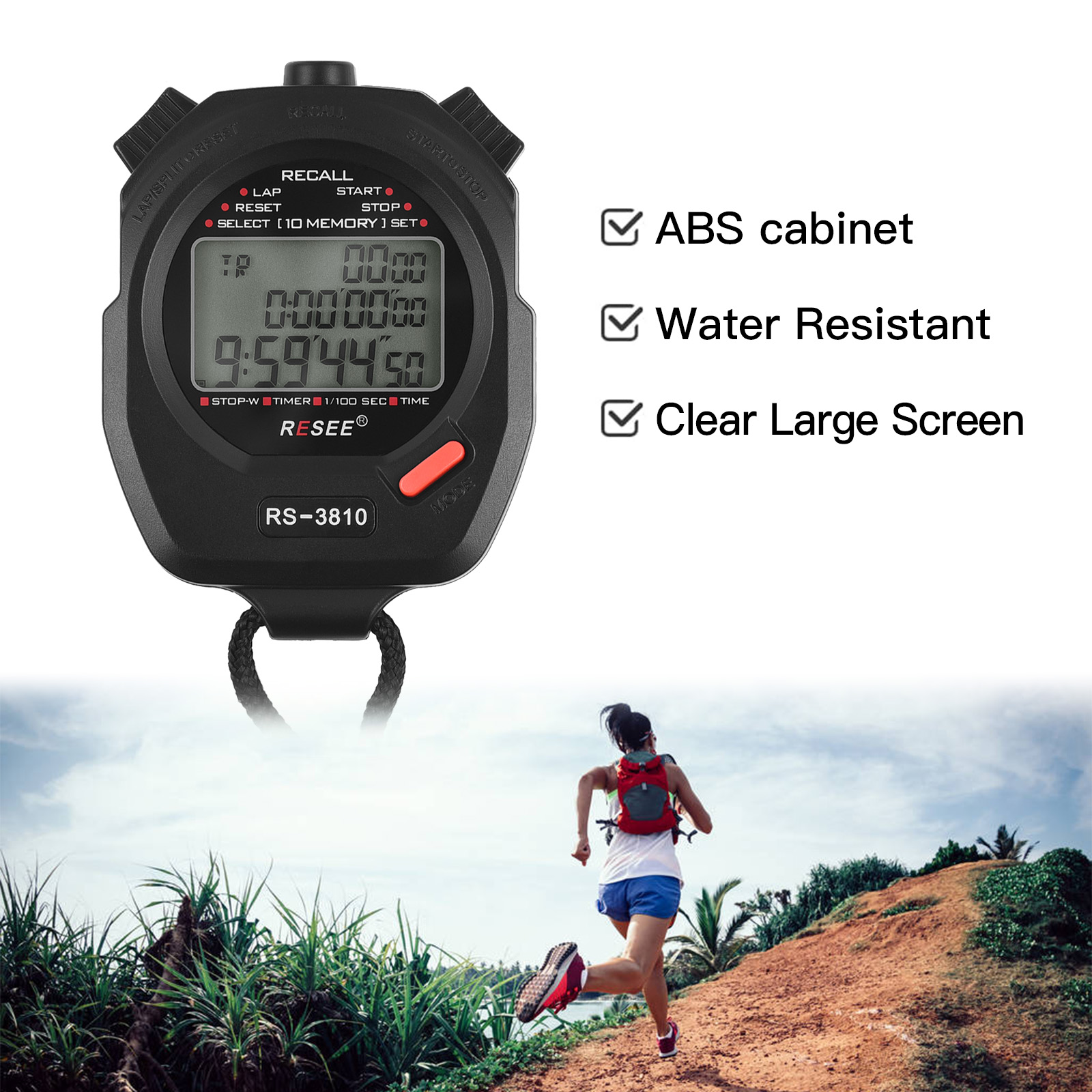 Sports Stopwatch Timer 100 Mem - Digital Timer Countdown review and price