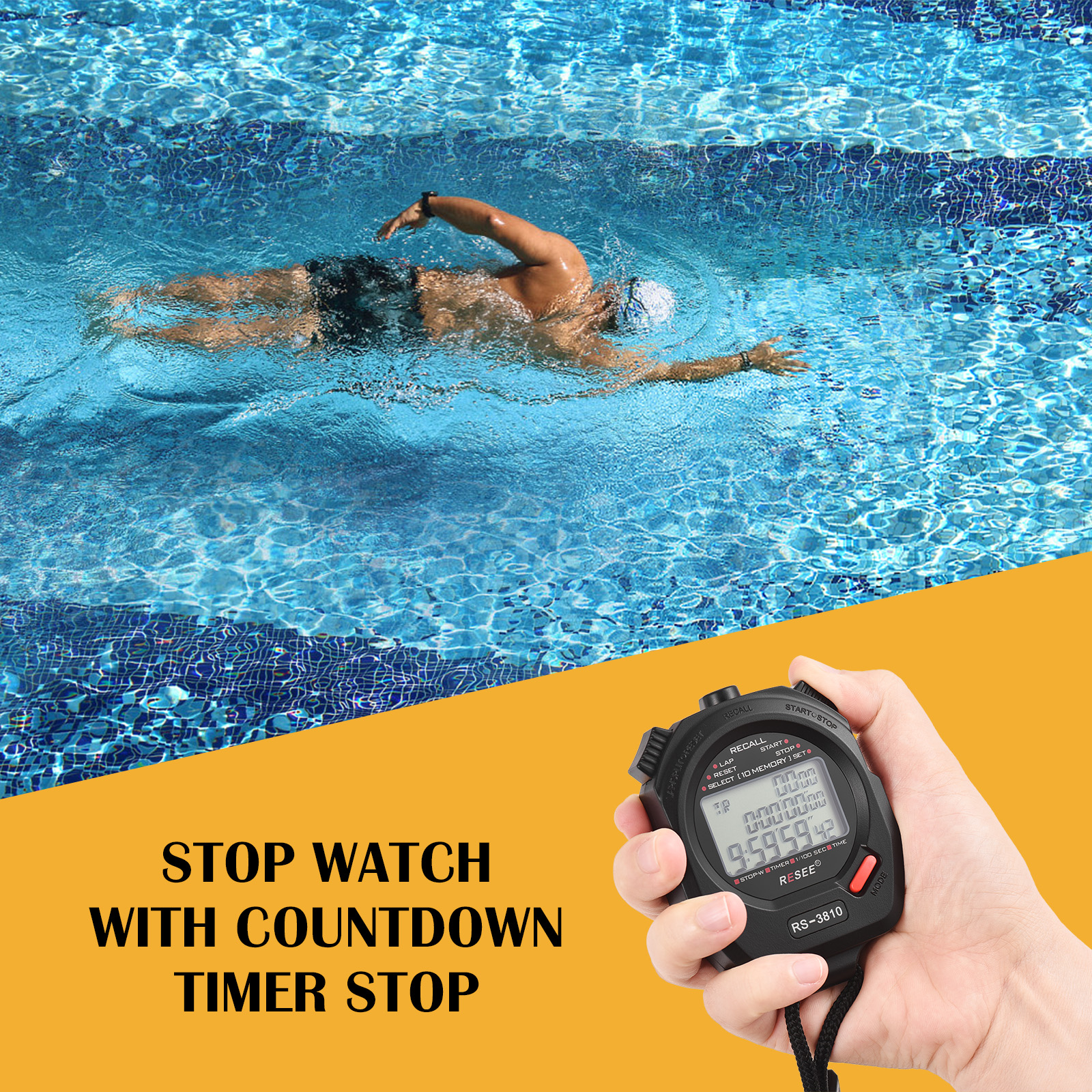 Sports Stopwatch Timer 100 Mem - Digital Timer Countdown review and price