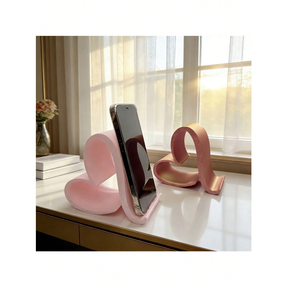 1pc Heart-Shaped Phone Holder  - Office Tech Decor review and price