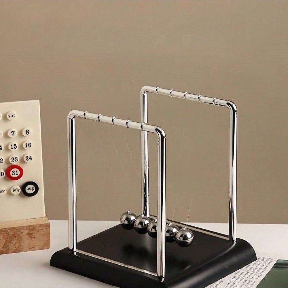 Black Metal Newton's Cradle Ba - Office Tech Decor review and price