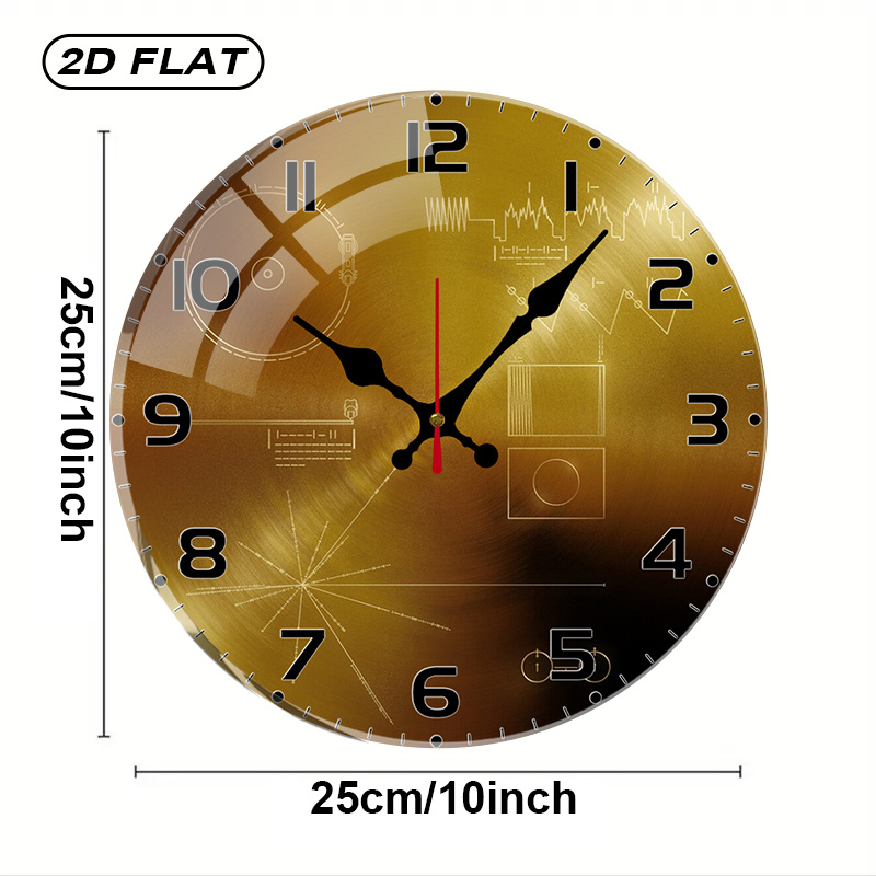 Tech Style Round Silent Acryli - Office Tech Decor review and price