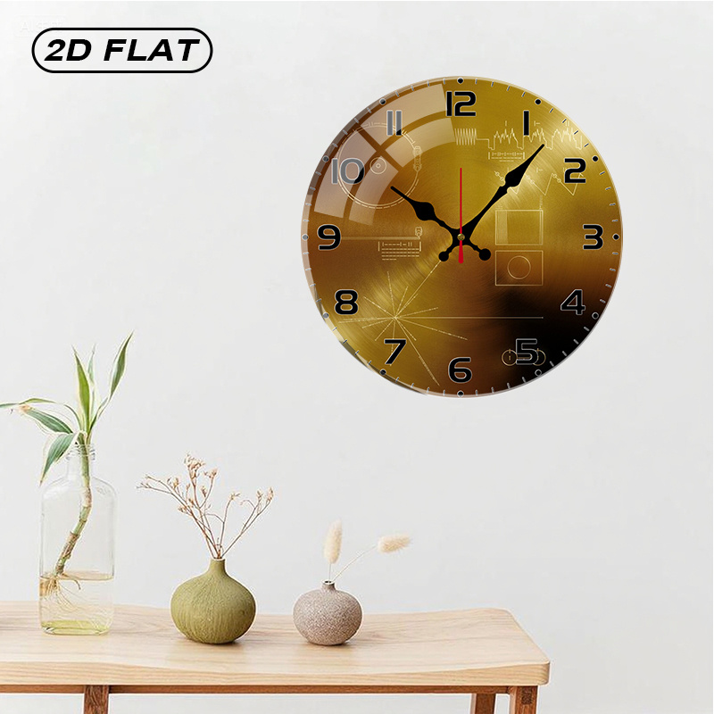 Tech Style Round Silent Acryli - Office Tech Decor review and price
