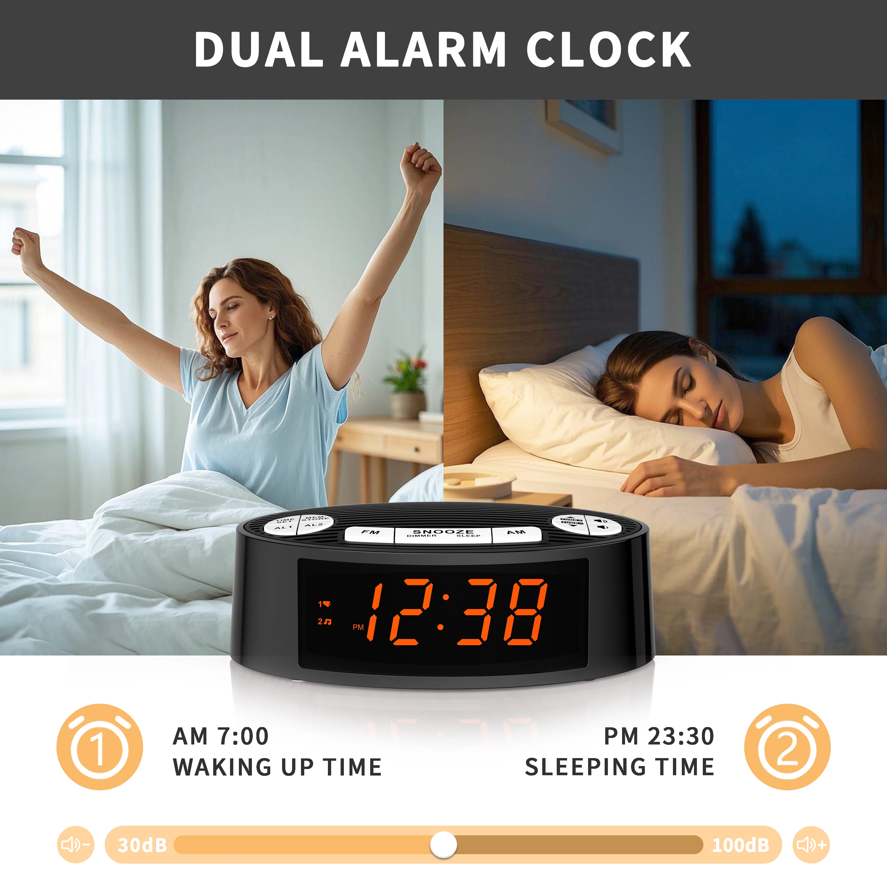 iTOMA CKS3301U FM Alarm Clock  - Digital Timer Countdown review and price