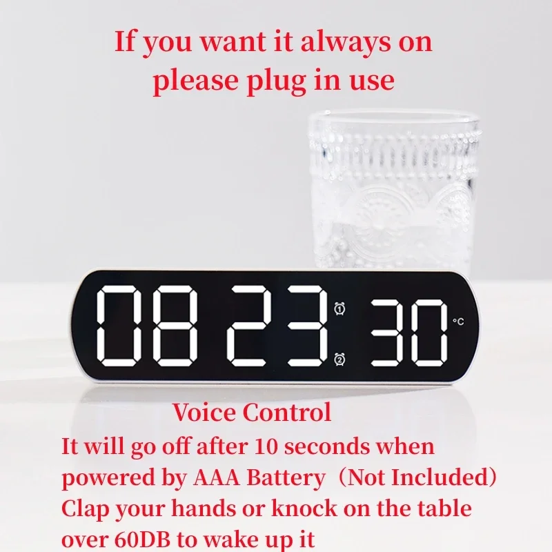 Voice Control Digital Alarm Cl - Digital Timer Countdown review and price