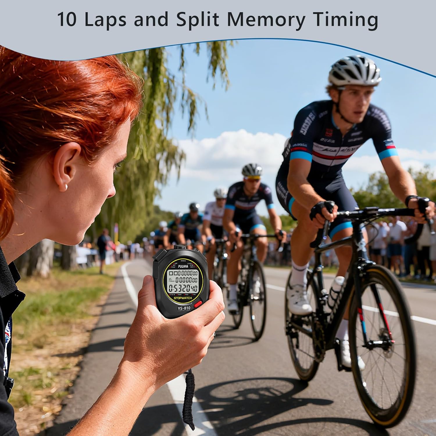 10-Lap Stopwatch for Sports, C - Digital Timer Countdown review and price