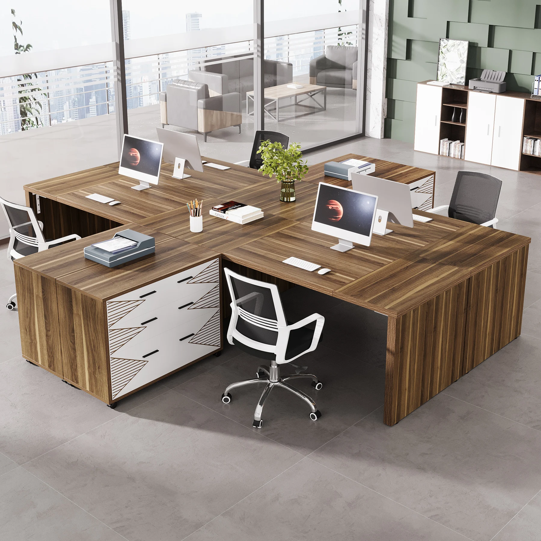Tribesigns   Modern Luxury L S - Office Tech Furniture review and price