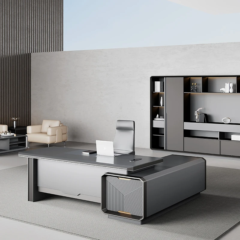 -Modern Luxury Wooden Desk Wor - Office Tech Furniture review and price
