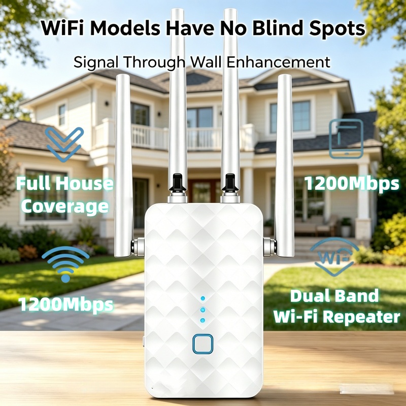 1200Mbps WiFi Repeater Wireles - Wifi Range Extender review and price