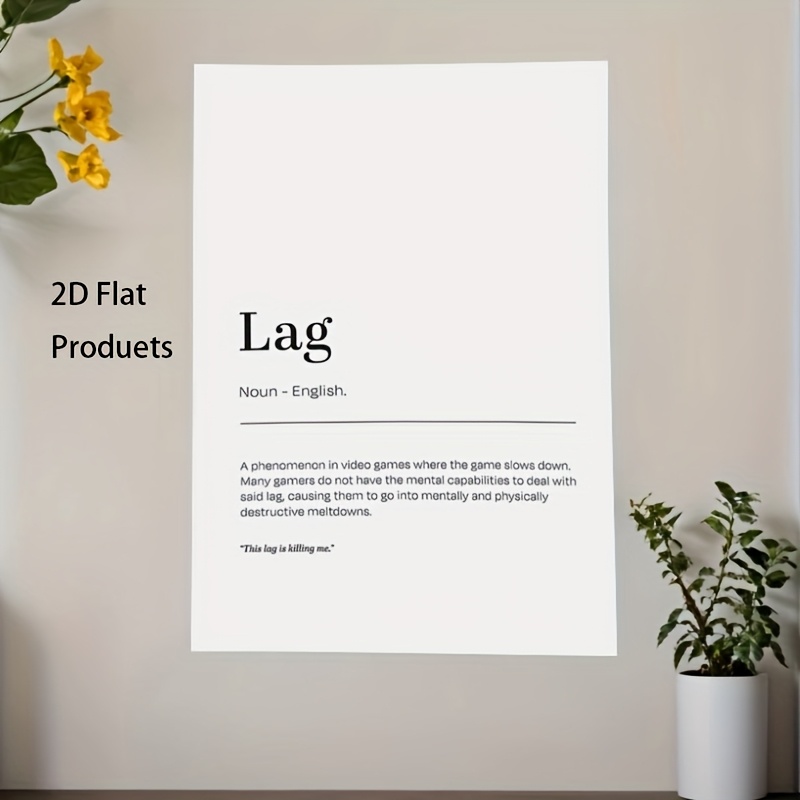 2D Flat, 1pc Minimalist Lag De - Office Tech Decor review and price