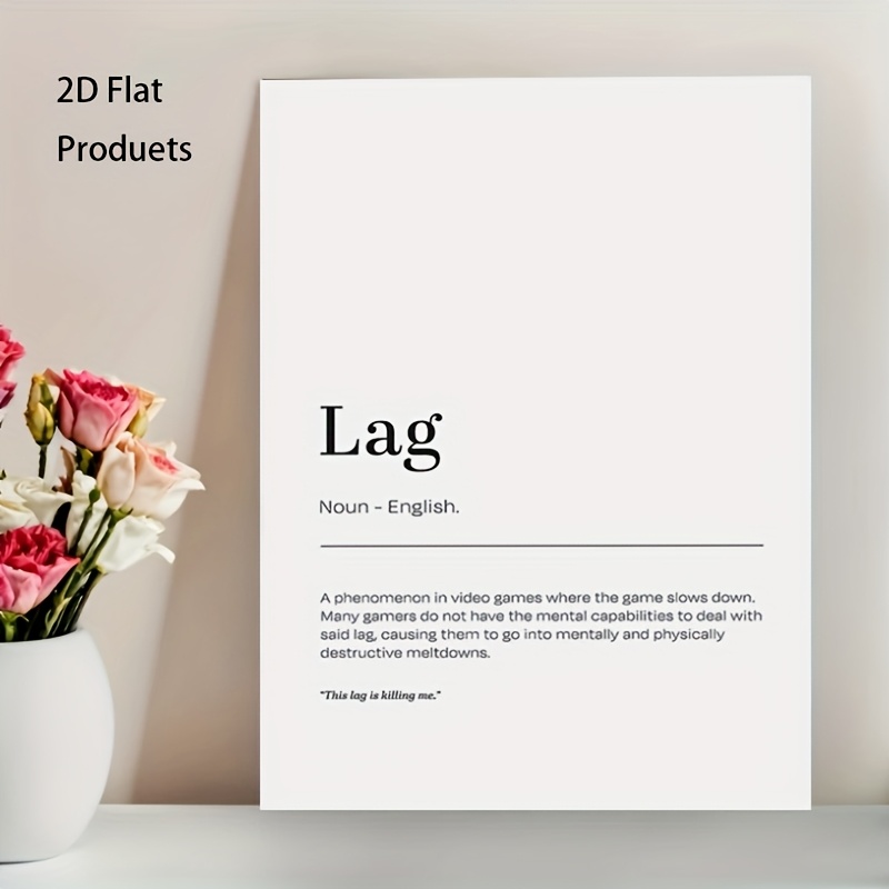 2D Flat, 1pc Minimalist Lag De - Office Tech Decor review and price