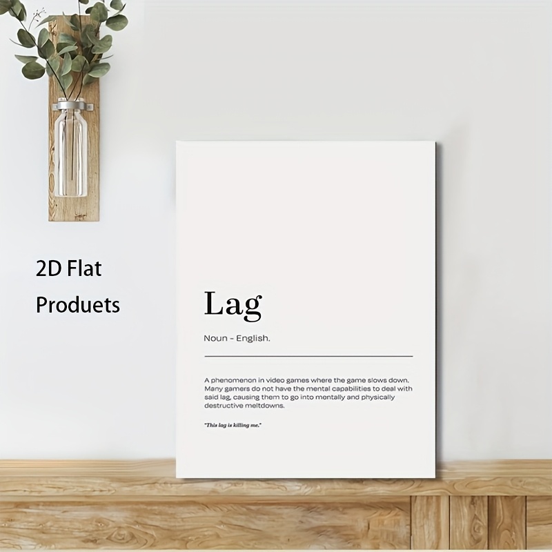 2D Flat, 1pc Minimalist Lag De - Office Tech Decor review and price