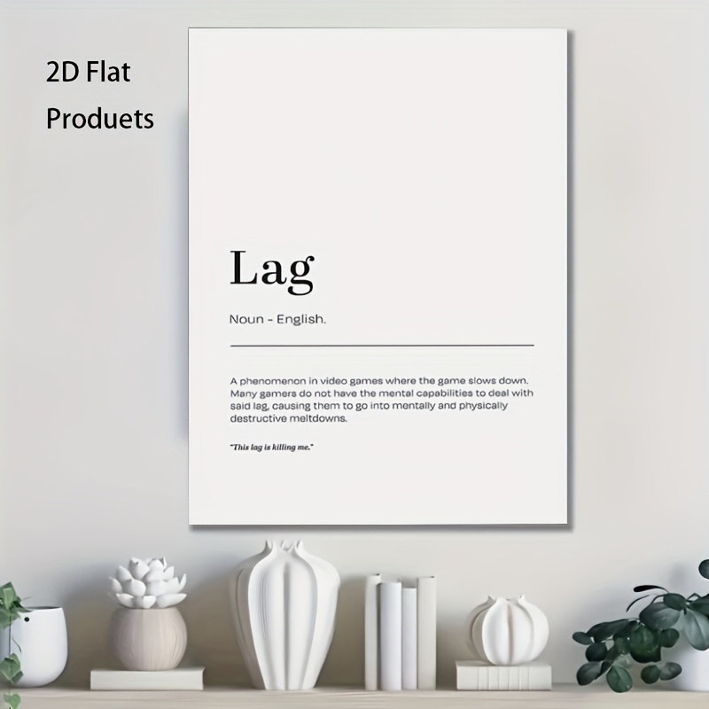 2D Flat, 1pc Minimalist Lag De - Office Tech Decor review and price